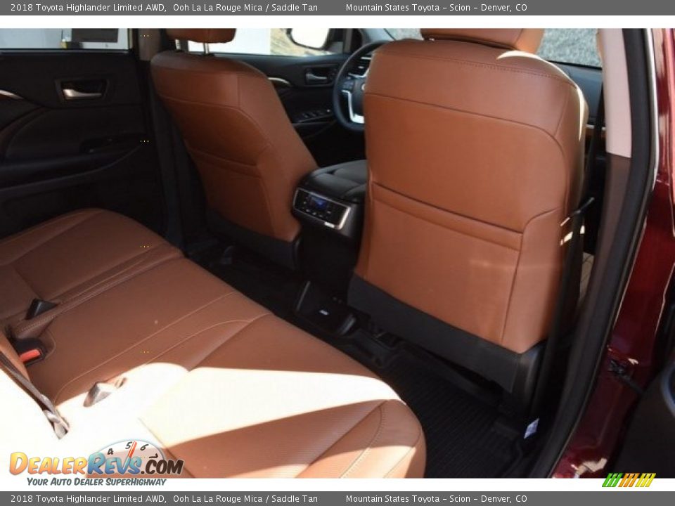 2018 Toyota Highlander Limited AWD Ooh La La Rouge Mica / Saddle Tan Photo #18