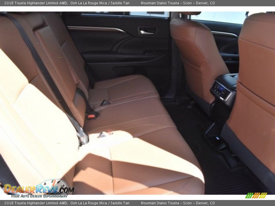 2018 Toyota Highlander Limited AWD Ooh La La Rouge Mica / Saddle Tan Photo #19