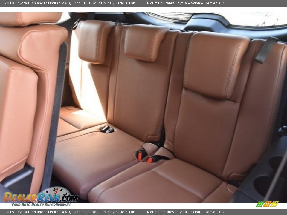 2018 Toyota Highlander Limited AWD Ooh La La Rouge Mica / Saddle Tan Photo #22