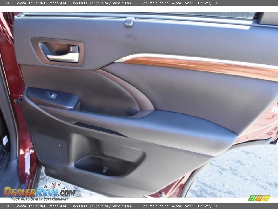 2018 Toyota Highlander Limited AWD Ooh La La Rouge Mica / Saddle Tan Photo #26
