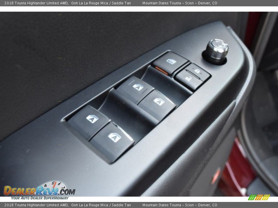2018 Toyota Highlander Limited AWD Ooh La La Rouge Mica / Saddle Tan Photo #27