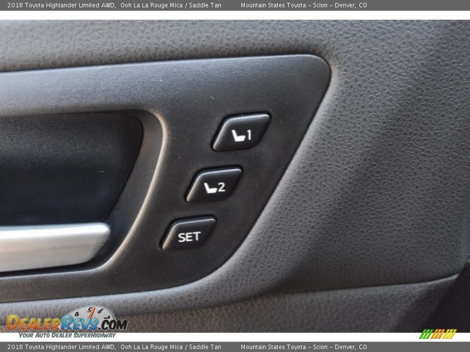 2018 Toyota Highlander Limited AWD Ooh La La Rouge Mica / Saddle Tan Photo #28