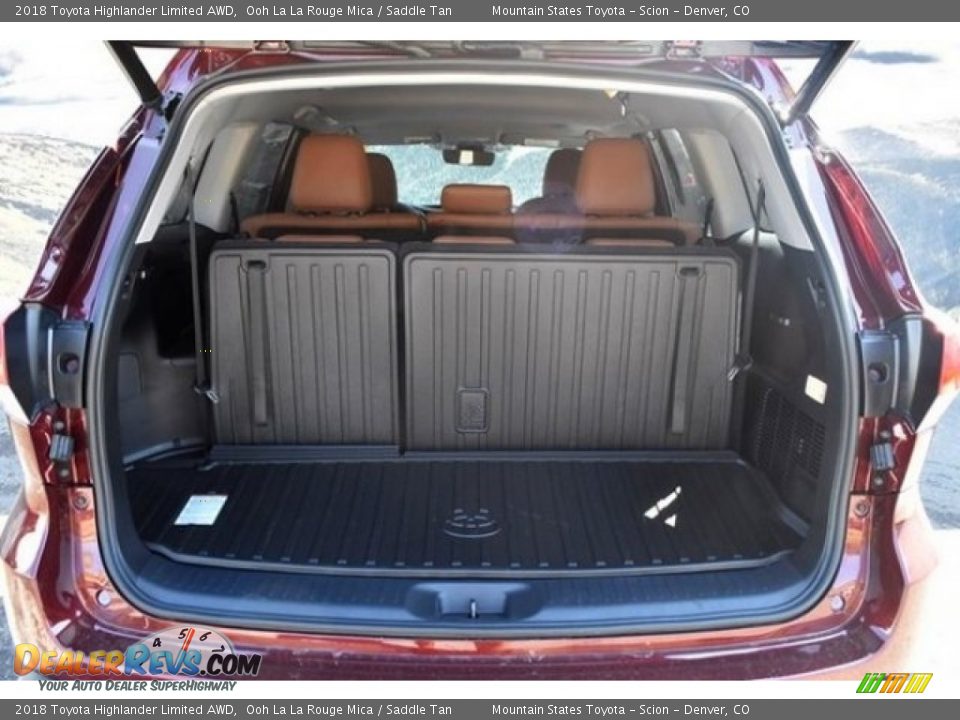 2018 Toyota Highlander Limited AWD Ooh La La Rouge Mica / Saddle Tan Photo #34