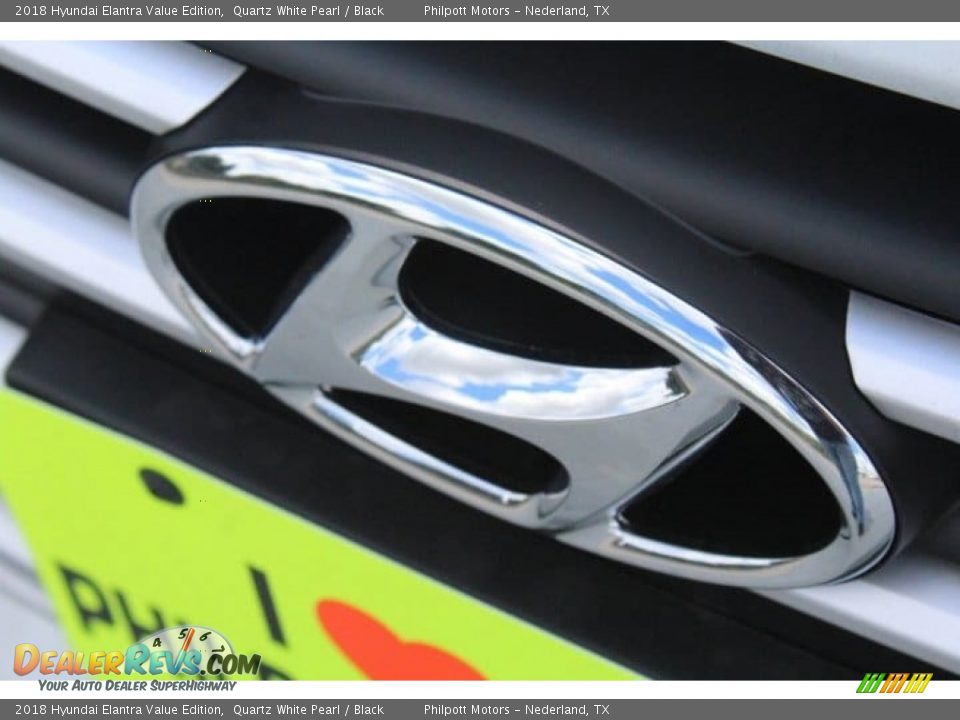 2018 Hyundai Elantra Value Edition Quartz White Pearl / Black Photo #4