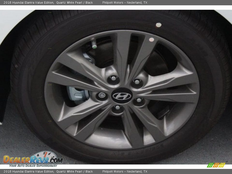 2018 Hyundai Elantra Value Edition Quartz White Pearl / Black Photo #5
