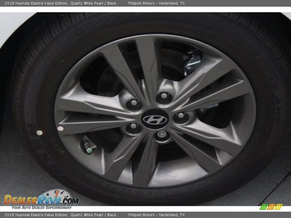 2018 Hyundai Elantra Value Edition Quartz White Pearl / Black Photo #6