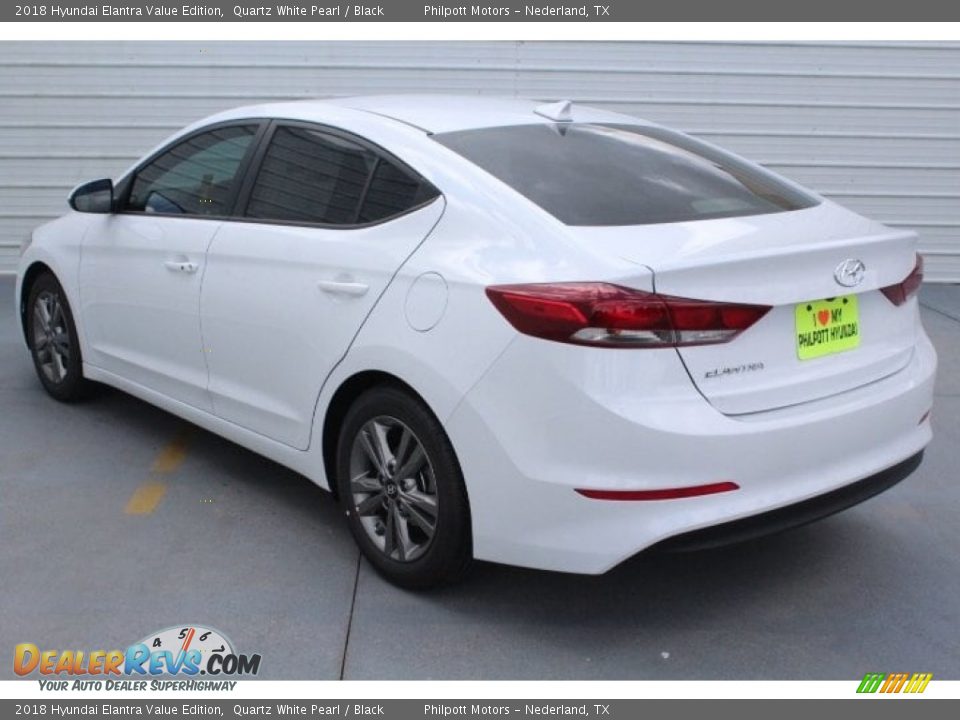 2018 Hyundai Elantra Value Edition Quartz White Pearl / Black Photo #7