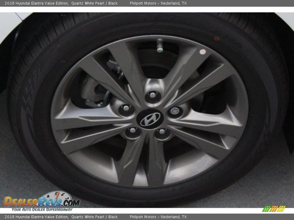 2018 Hyundai Elantra Value Edition Quartz White Pearl / Black Photo #10
