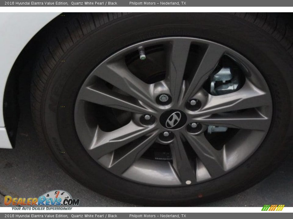 2018 Hyundai Elantra Value Edition Quartz White Pearl / Black Photo #11
