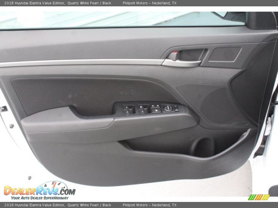 2018 Hyundai Elantra Value Edition Quartz White Pearl / Black Photo #12