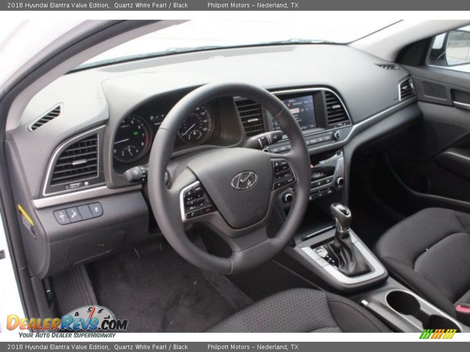 2018 Hyundai Elantra Value Edition Quartz White Pearl / Black Photo #13