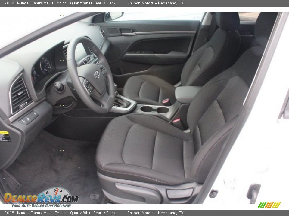 2018 Hyundai Elantra Value Edition Quartz White Pearl / Black Photo #14
