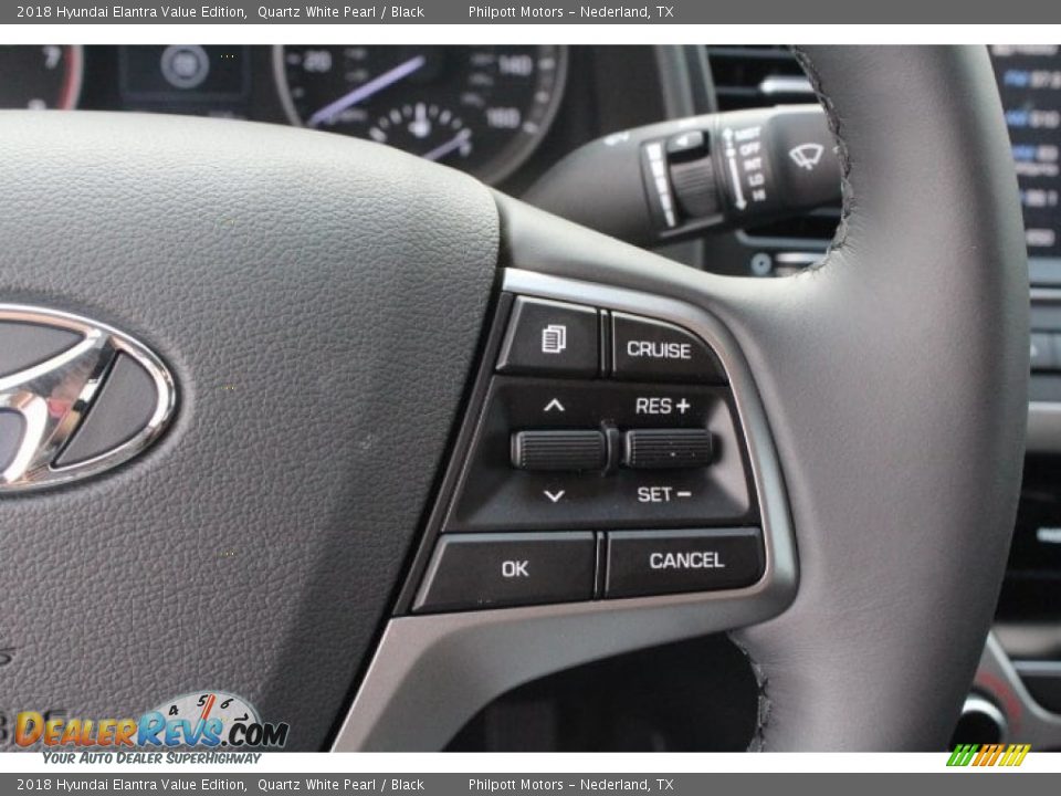 2018 Hyundai Elantra Value Edition Quartz White Pearl / Black Photo #20