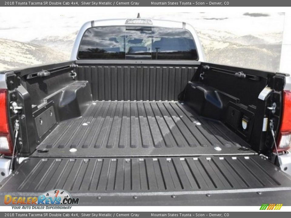 2018 Toyota Tacoma SR Double Cab 4x4 Silver Sky Metallic / Cement Gray Photo #1