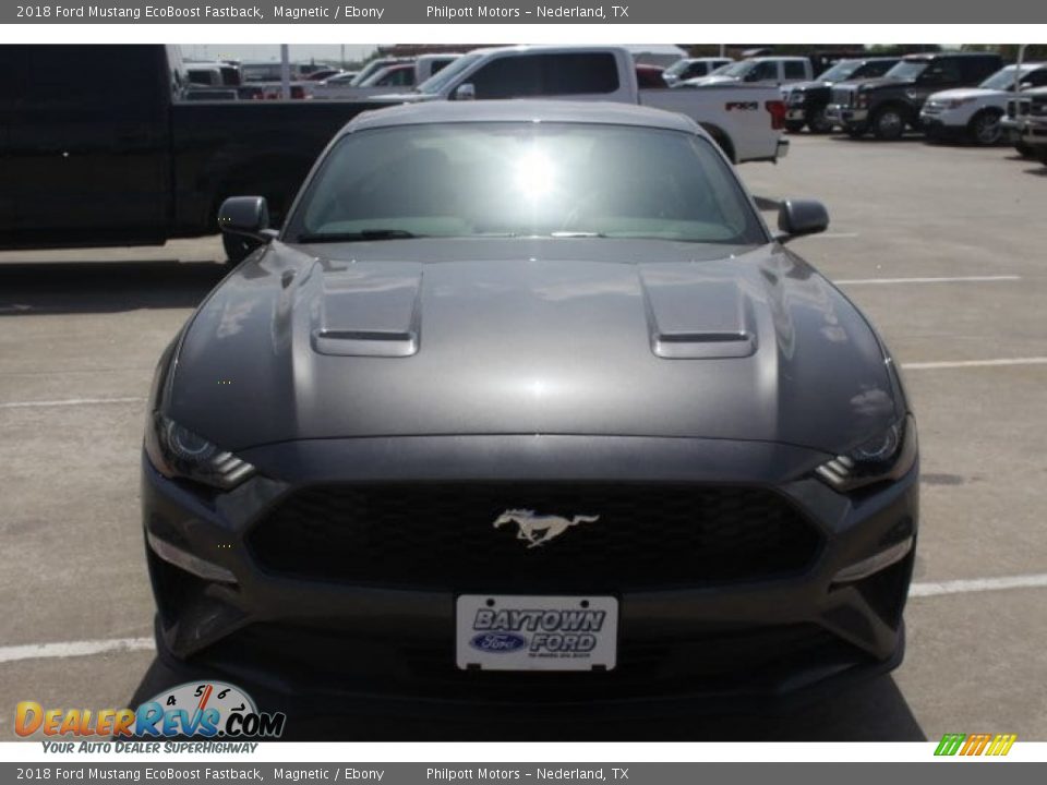 2018 Ford Mustang EcoBoost Fastback Magnetic / Ebony Photo #2