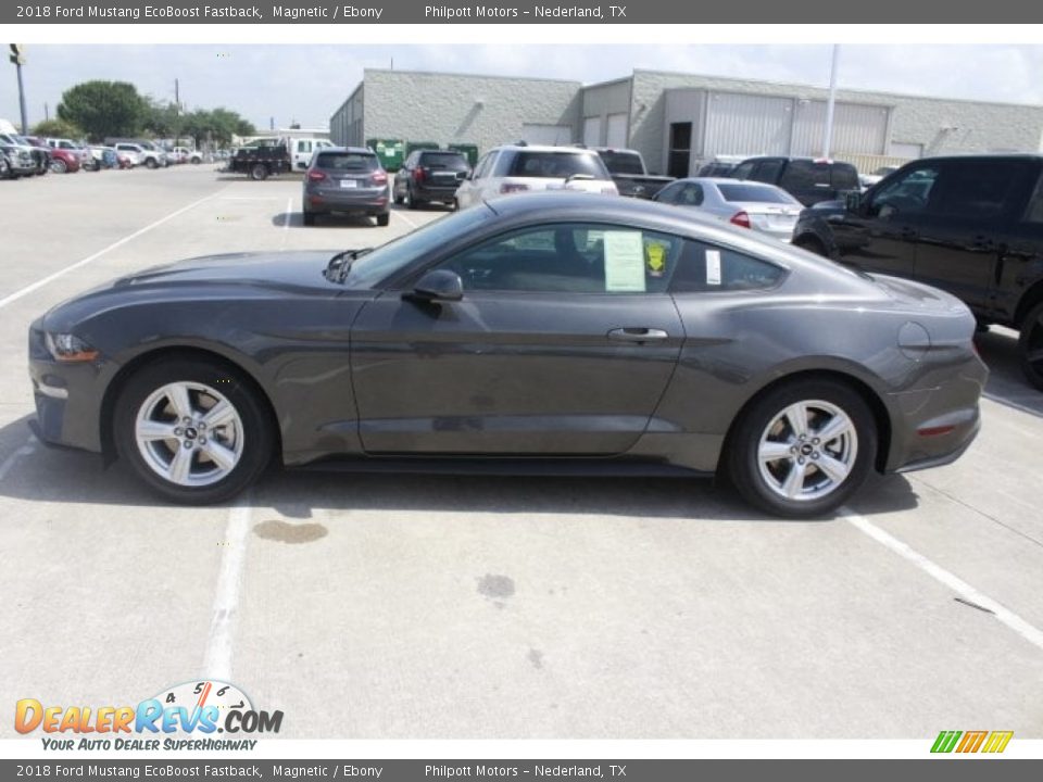 2018 Ford Mustang EcoBoost Fastback Magnetic / Ebony Photo #5