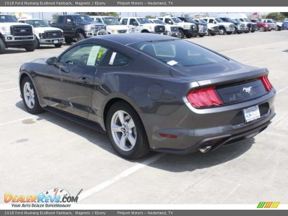2018 Ford Mustang EcoBoost Fastback Magnetic / Ebony Photo #7