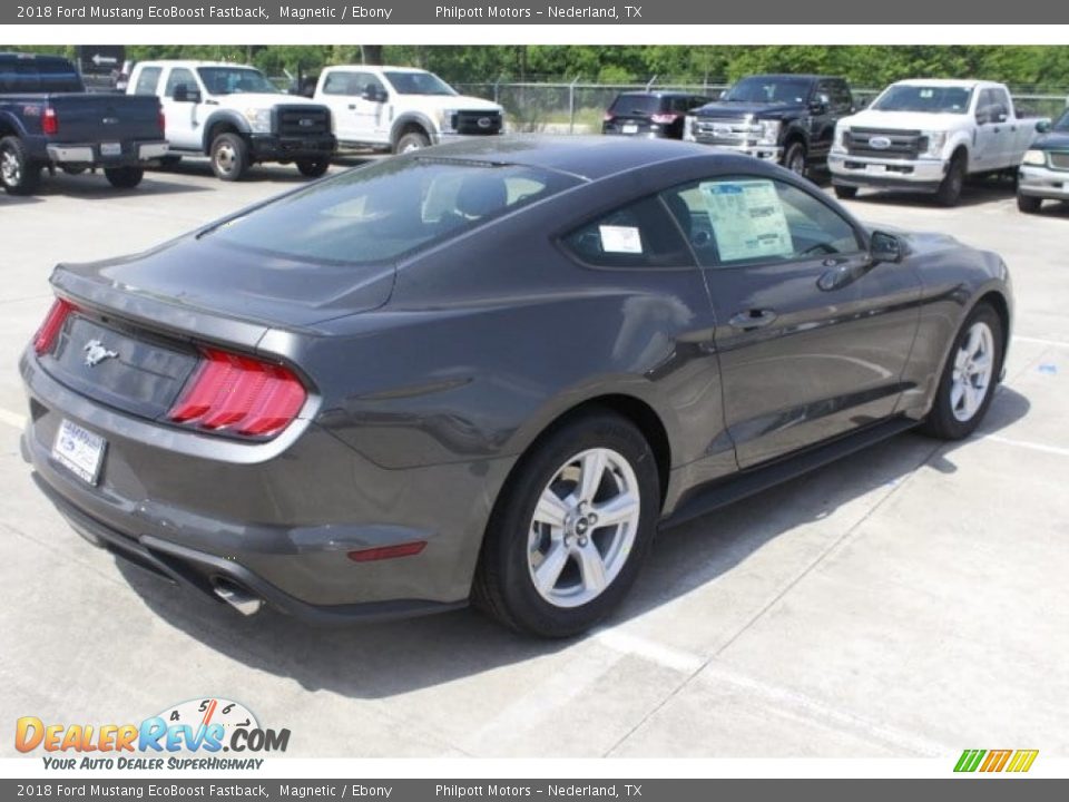 2018 Ford Mustang EcoBoost Fastback Magnetic / Ebony Photo #9