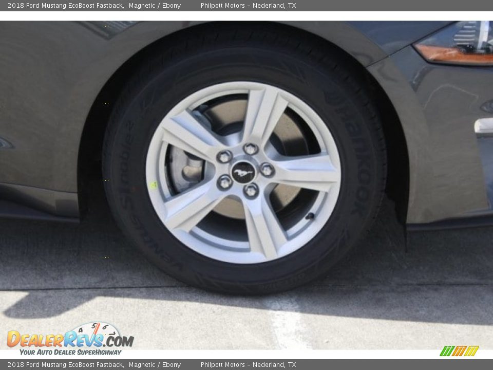 2018 Ford Mustang EcoBoost Fastback Magnetic / Ebony Photo #12