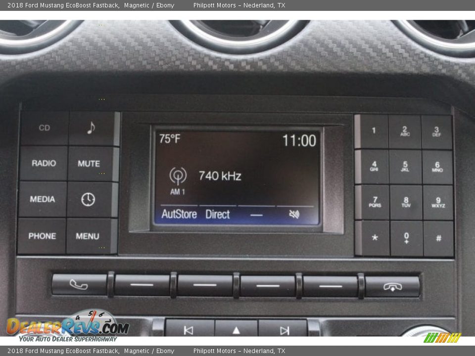 2018 Ford Mustang EcoBoost Fastback Magnetic / Ebony Photo #17