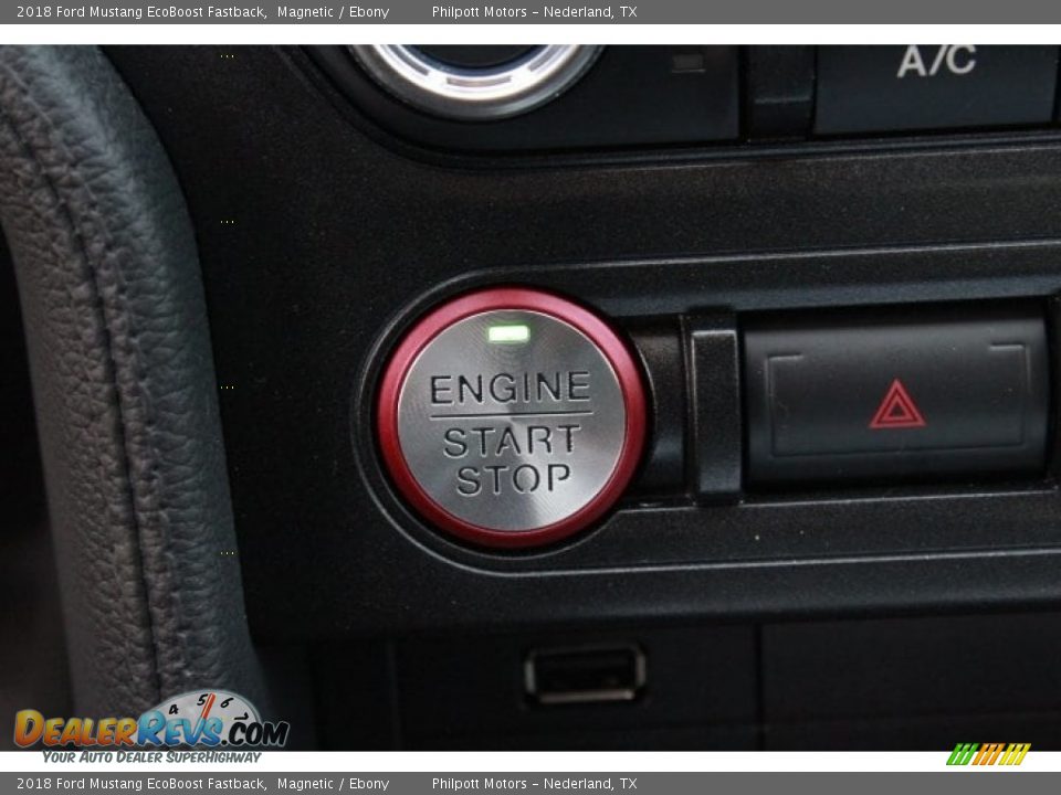 2018 Ford Mustang EcoBoost Fastback Magnetic / Ebony Photo #19