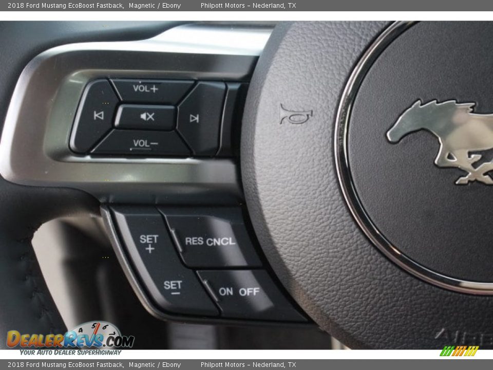 2018 Ford Mustang EcoBoost Fastback Magnetic / Ebony Photo #20