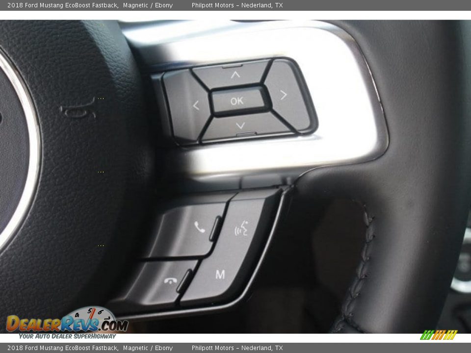 2018 Ford Mustang EcoBoost Fastback Magnetic / Ebony Photo #21
