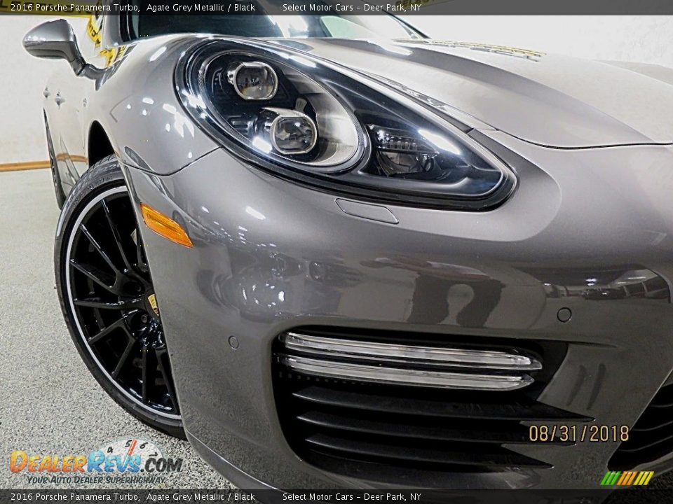 2016 Porsche Panamera Turbo Agate Grey Metallic / Black Photo #9
