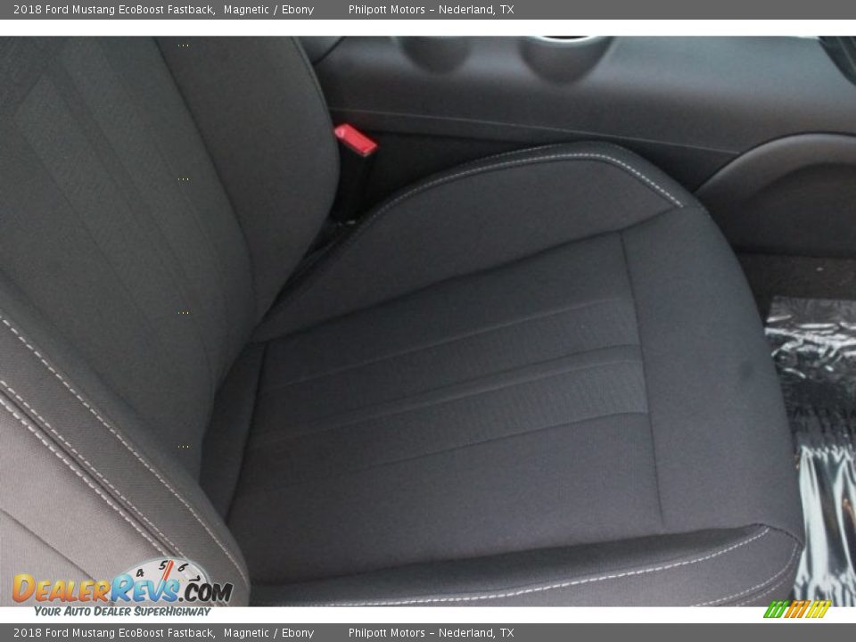 2018 Ford Mustang EcoBoost Fastback Magnetic / Ebony Photo #28