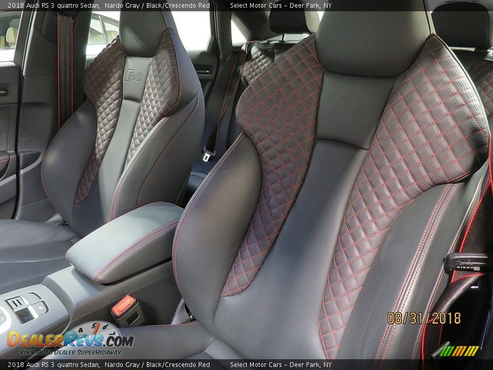 Front Seat of 2018 Audi RS 3 quattro Sedan Photo #17