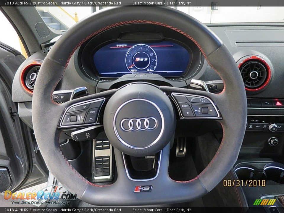 2018 Audi RS 3 quattro Sedan Steering Wheel Photo #28