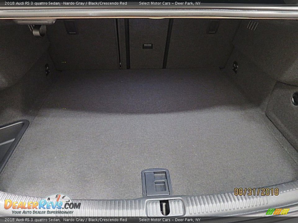 2018 Audi RS 3 quattro Sedan Nardo Gray / Black/Crescendo Red Photo #32