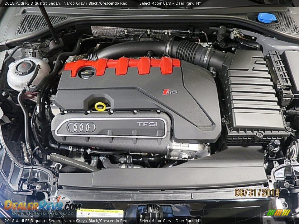 2018 Audi RS 3 quattro Sedan 2.5 Liter Turbocharged DOHC 20-Valve VVT Inline 5 Cylinder Engine Photo #34