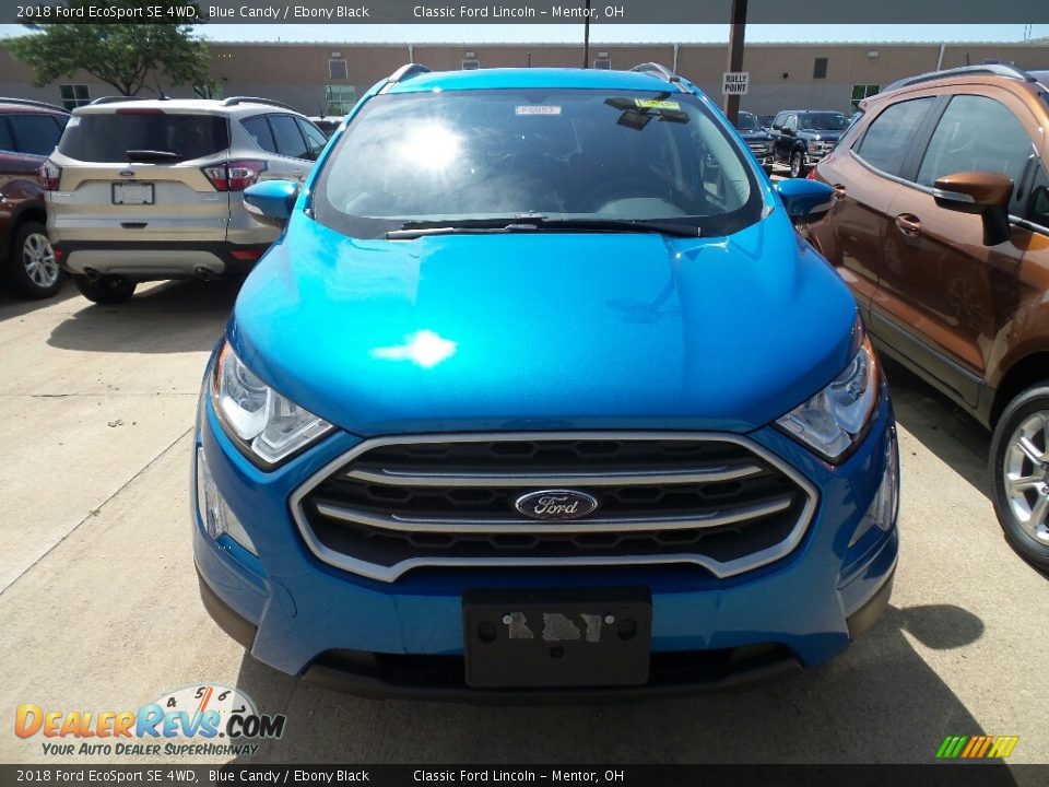 2018 Ford EcoSport SE 4WD Blue Candy / Ebony Black Photo #2