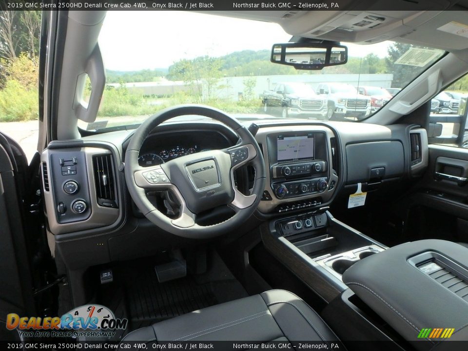 Jet Black Interior - 2019 GMC Sierra 2500HD Denali Crew Cab 4WD Photo #12