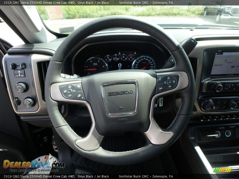 2019 GMC Sierra 2500HD Denali Crew Cab 4WD Steering Wheel Photo #17