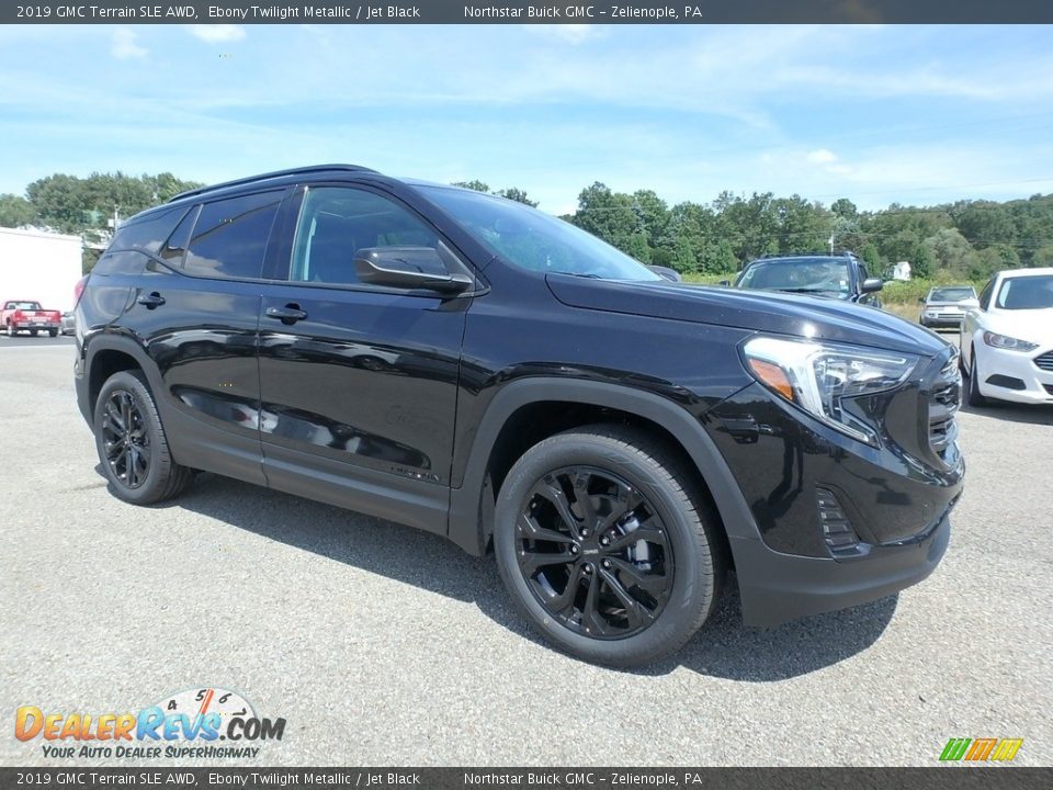 2019 GMC Terrain SLE AWD Ebony Twilight Metallic / Jet Black Photo #3