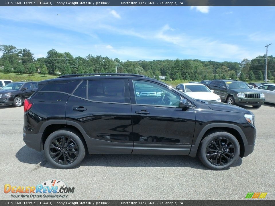 2019 GMC Terrain SLE AWD Ebony Twilight Metallic / Jet Black Photo #4