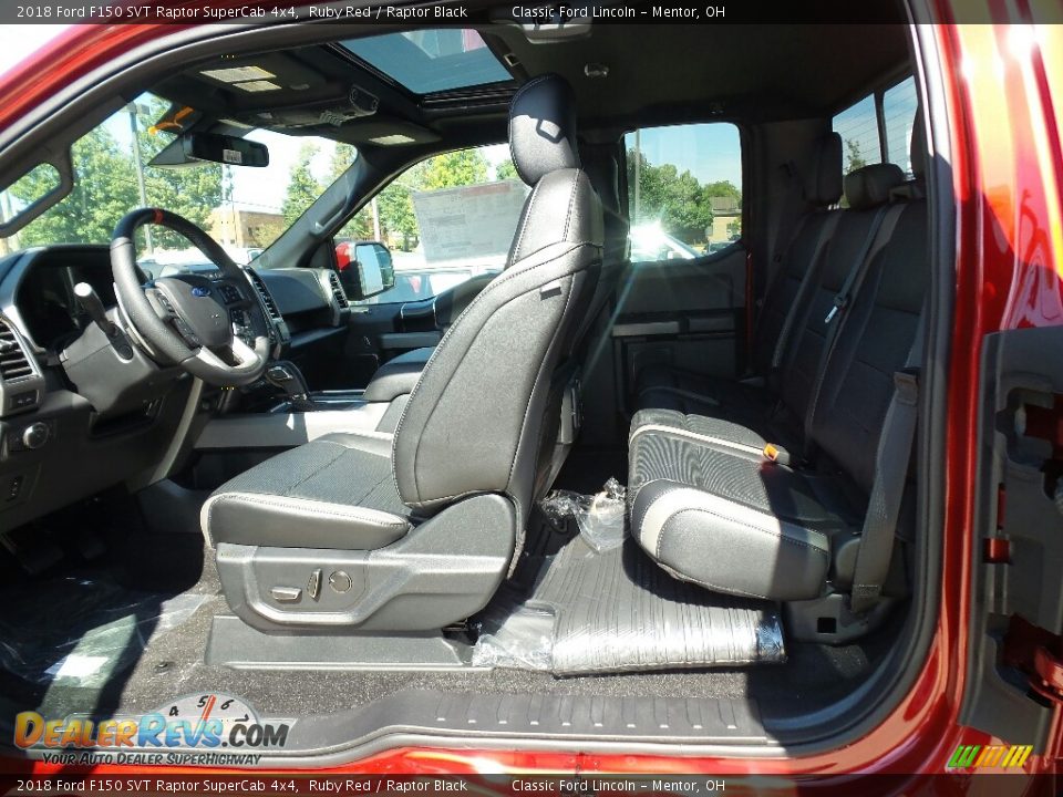 Rear Seat of 2018 Ford F150 SVT Raptor SuperCab 4x4 Photo #6