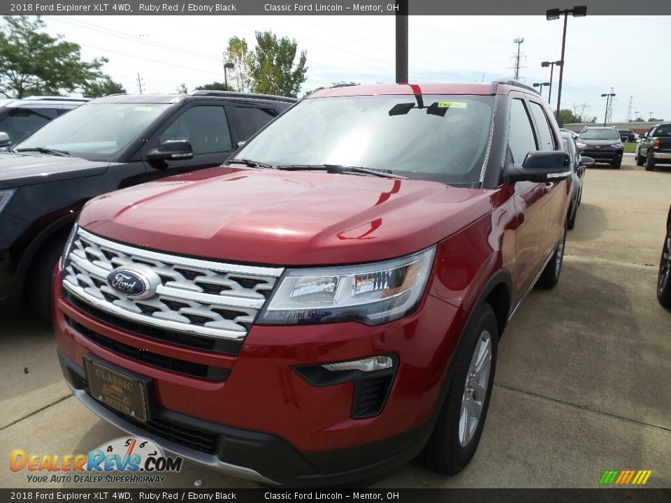 2018 Ford Explorer XLT 4WD Ruby Red / Ebony Black Photo #1