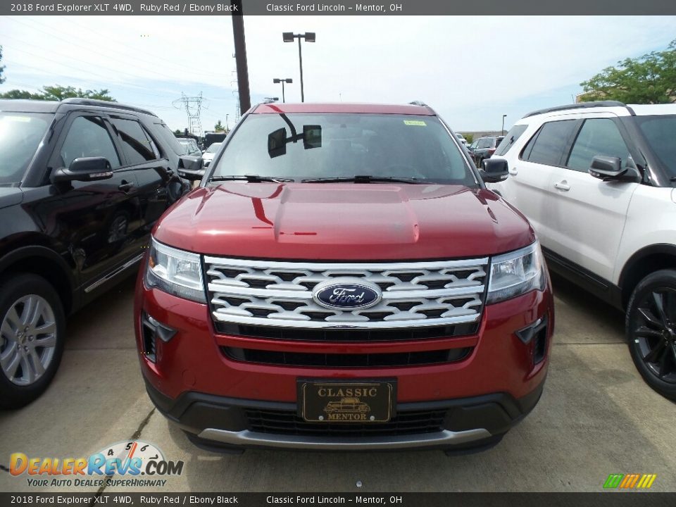 2018 Ford Explorer XLT 4WD Ruby Red / Ebony Black Photo #2