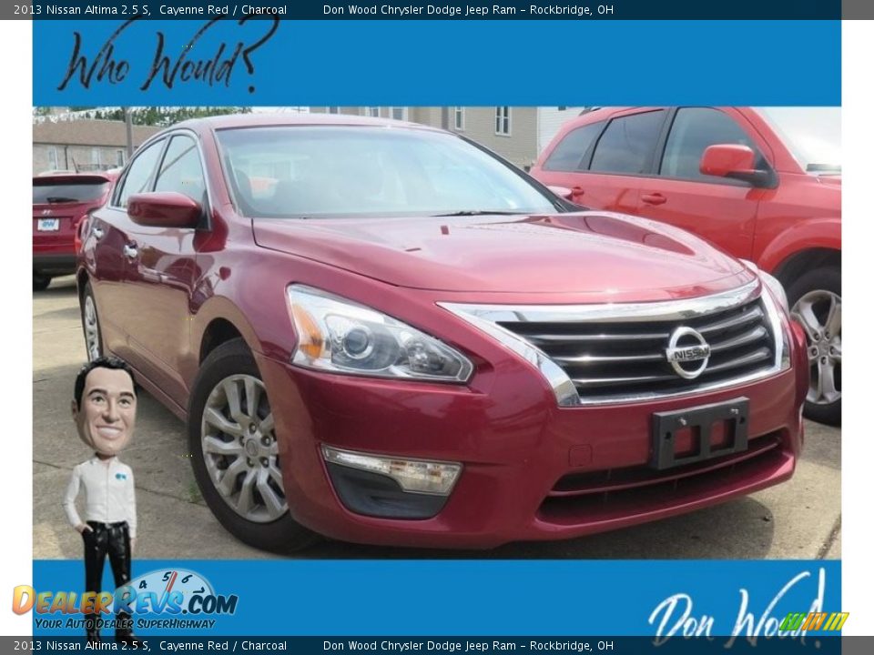 2013 Nissan Altima 2.5 S Cayenne Red / Charcoal Photo #1