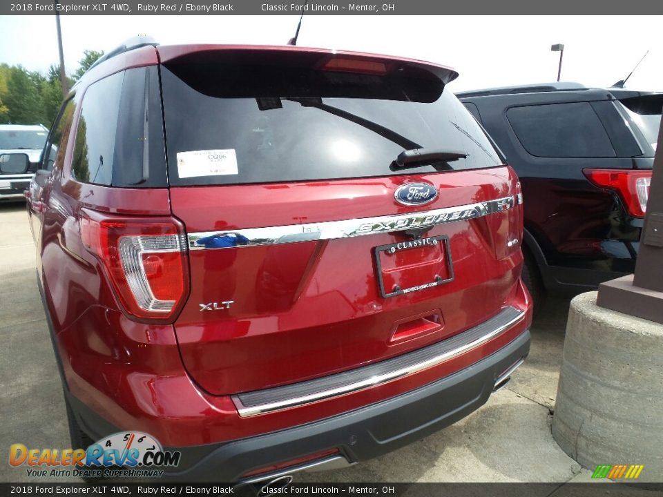 2018 Ford Explorer XLT 4WD Ruby Red / Ebony Black Photo #3