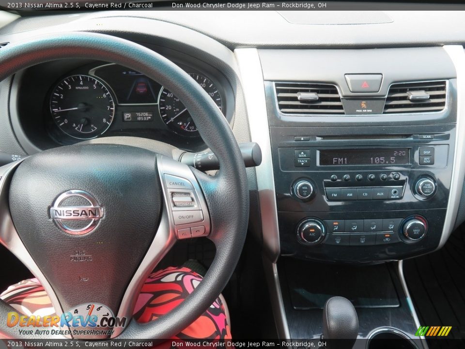 2013 Nissan Altima 2.5 S Cayenne Red / Charcoal Photo #12