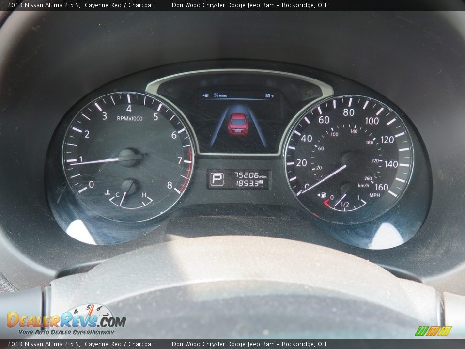 2013 Nissan Altima 2.5 S Cayenne Red / Charcoal Photo #13