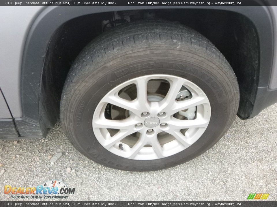 2018 Jeep Cherokee Latitude Plus 4x4 Billet Silver Metallic / Black Photo #7