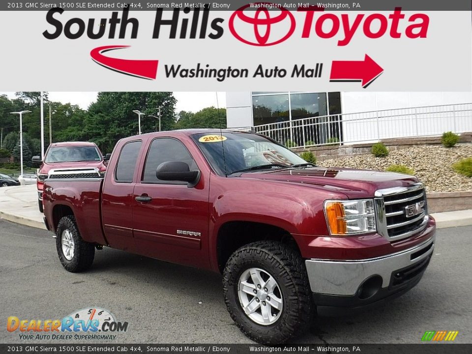 2013 GMC Sierra 1500 SLE Extended Cab 4x4 Sonoma Red Metallic / Ebony Photo #1