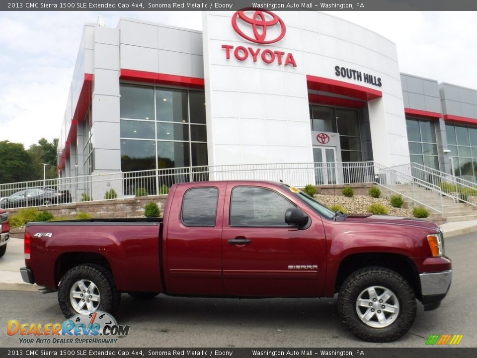 2013 GMC Sierra 1500 SLE Extended Cab 4x4 Sonoma Red Metallic / Ebony Photo #2