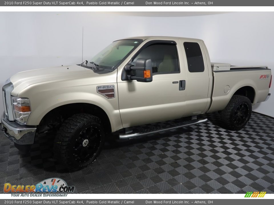 2010 Ford F250 Super Duty XLT SuperCab 4x4 Pueblo Gold Metallic / Camel Photo #6