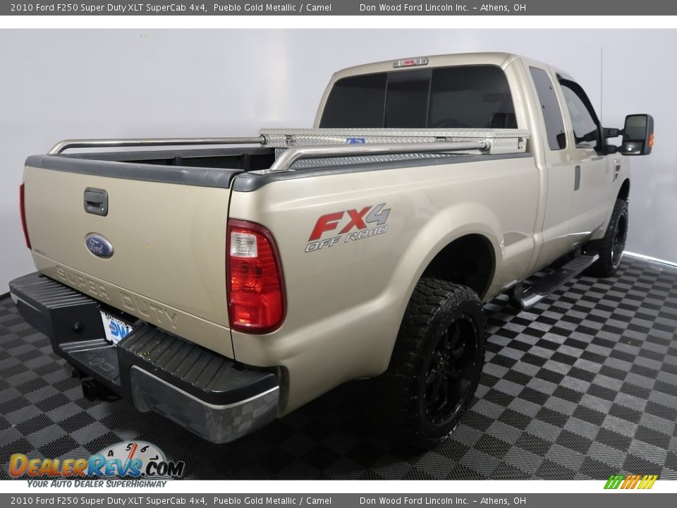 2010 Ford F250 Super Duty XLT SuperCab 4x4 Pueblo Gold Metallic / Camel Photo #10